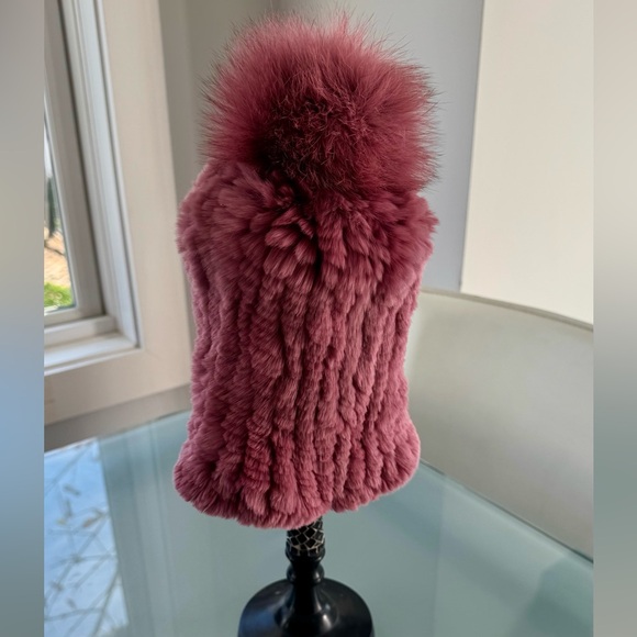 Rex rabbit fur hat - Picture 3 of 3
